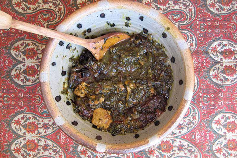 خورشت آلو اسفناج