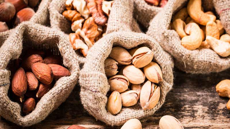 ضدعفونی کردن آجیل در بسته بندی